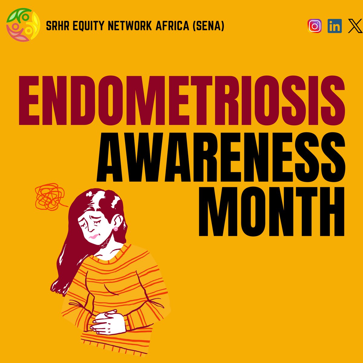 Did you know? 1 in 10 women globally suffer from endometriosis. African women wait 7–12 years for a diagnosis due to silence around topic of periods, limited healthcare access and Lack of specialized training among healthcare workers in  managing endometriosis.