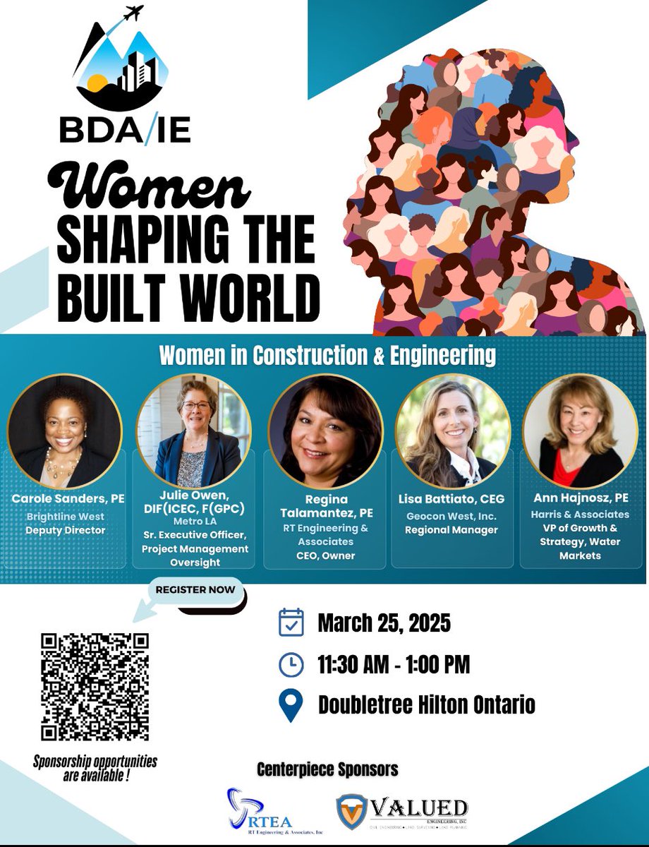 BDAIE1's tweet photo. Happy Introduce a Girl to Engineering Day! At Business Development Association Inland Empire (BDA/IE), we're on a mission to inspire the next generation of female engineers in the A/E/C industry. 

Today, we celebrate young girls! 
Register now to join us: https://t.co/PG1CY0Fnpv https://t.co/wgeQJywPQ7