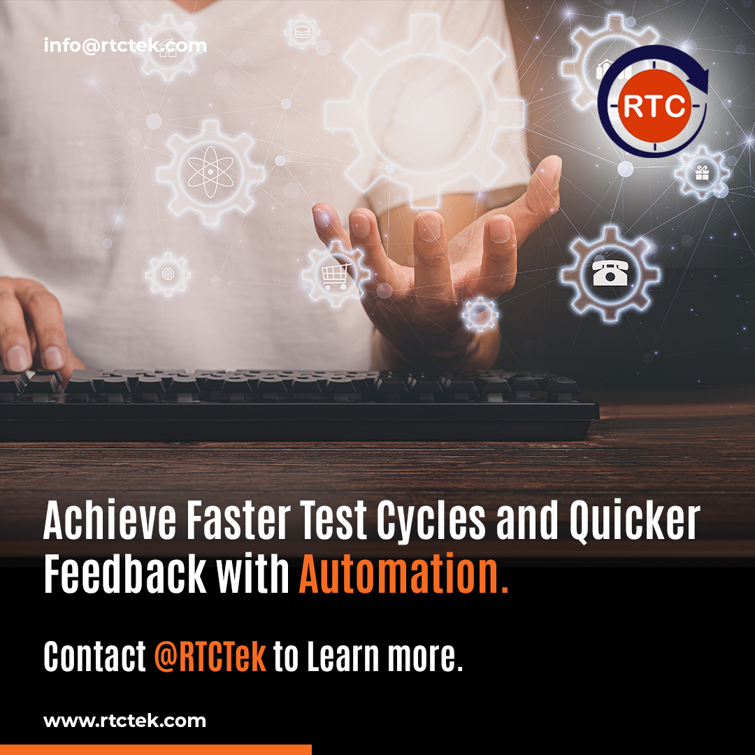 RtcTek's tweet image. Our team provides tailored solutions to automate test cycles for continuous integration, so team can maintain focus on innovation rather than worrying about manual testing delays. Learn more at rtctek.com/automation-tes…
#rtctek #roundtheclocktechnologies #automationtesting