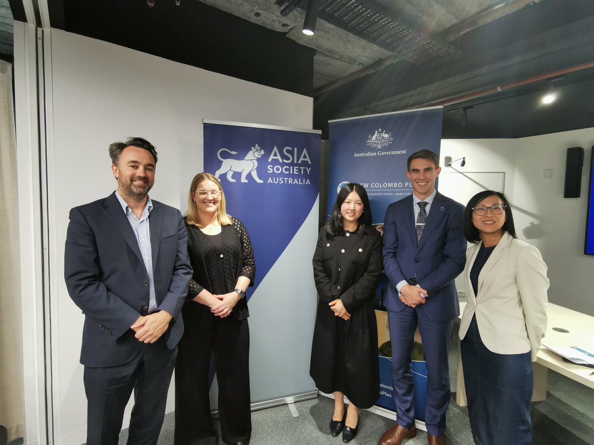 New Colombo Plan (@newcolomboplan) on Twitter photo Congratulations to the NCP Alumni Consultative Group (ACG) who launched their Victoria State Chapter! With thanks to the panel members from <a href="/AsiaSocietyAus/">Asia Society Australia</a>, Mitsubishi Australia Ltd. and the ACG for their support and insights on continued engagement in the Indo-Pacific. Congratulations to the NCP Alumni Consultative Group (ACG) who launched their Victoria State Chapter! With thanks to the panel members from <a href="/AsiaSocietyAus/">Asia Society Australia</a>, Mitsubishi Australia Ltd. and the ACG for their support and insights on continued engagement in the Indo-Pacific.