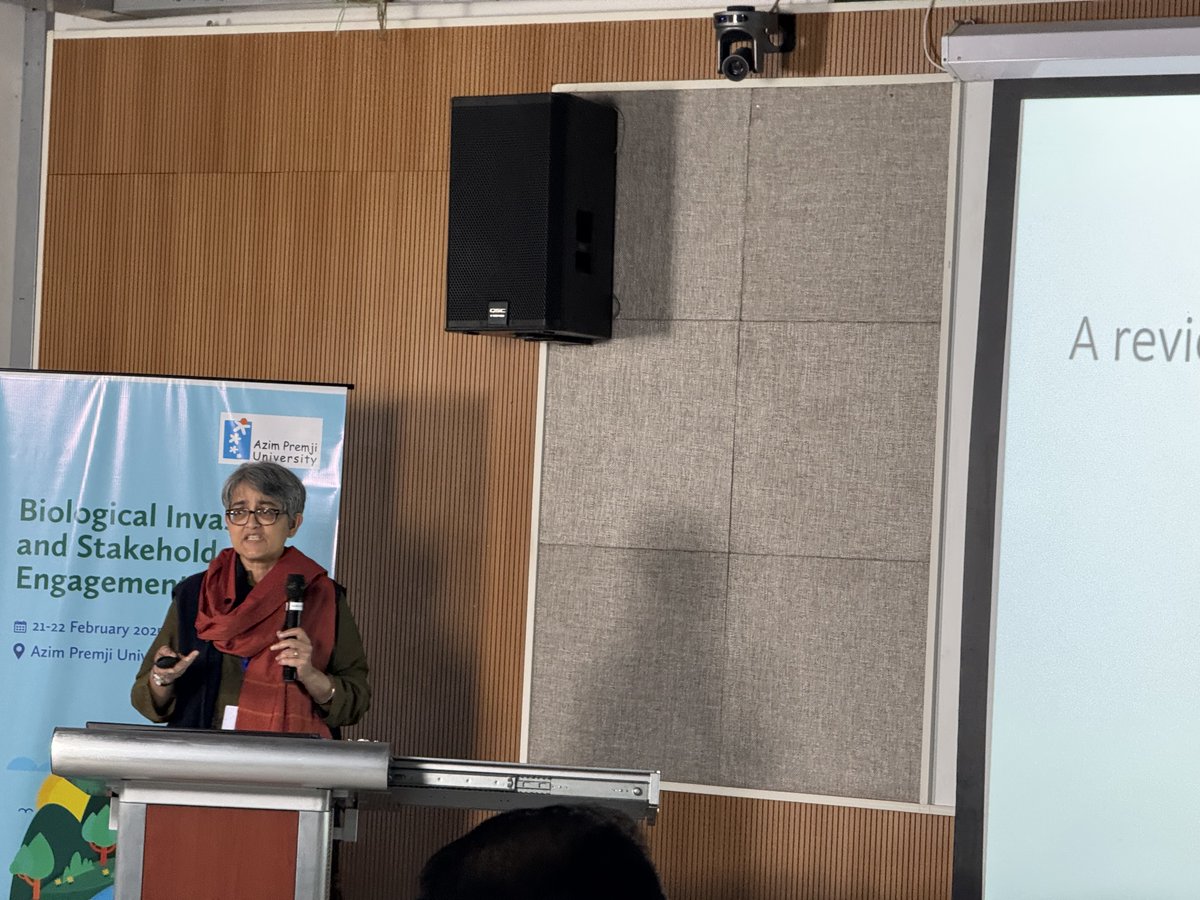Ankila Hiremath from <a href="/atree_org/">ATREE</a> adds in a new dimension to the discussions so far - impacts not just on biodiversity but also on ecosystem services &amp; human wellbeing. #IFIB2025