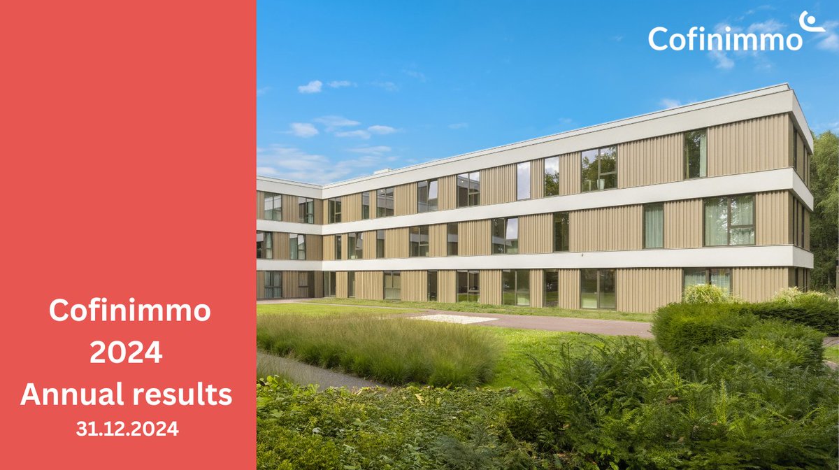 Cofinimmo's 2024 annual results are out.

Read the full report 👉
EN: ow.ly/z6Kj50V3PRc

#cofinimmo #togetherinrealestate #investorrelations #financialresults