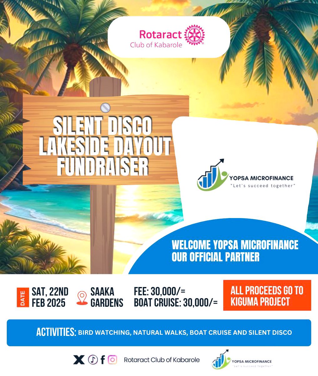 RctKabarole's tweet photo. IT'S FINALLY HERE
Tomorrow's the day we've all been waiting for - the Kiguma fundraiser.Join us for an epic day of games, laughter, and giving back to an amazing cause. Don't miss out#KigumaFundraiser #FunForACause" https://t.co/tD2th3CcGJ