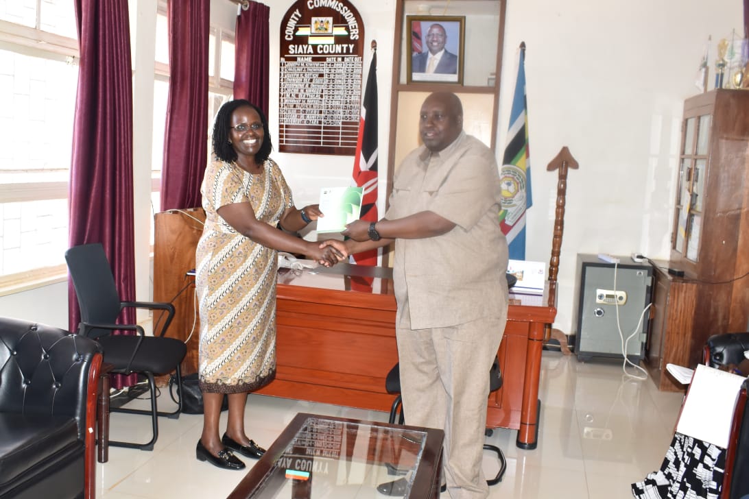 On behalf of the Director General <a href="/NCPD_Kenya/">NCPD</a> <a href="/DrAbeySheikh/">Dr Mohamed A .Sheikh</a> , senior National Council for Population and Development staff paid a courtesy call to Mr. Robert Ngetich, Deputy County Commissioner <a href="/SiayaCountyKE/">Siaya County KE</a> during the dissemination of Sessional Paper No. 1 of 2023 on the Kenya