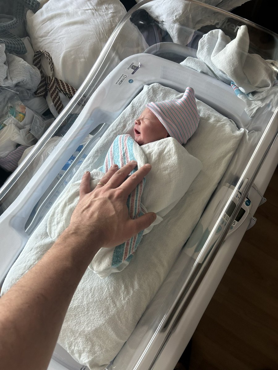 I had a son today. He’s small but he’ll get bigger. I think he’s really cute.