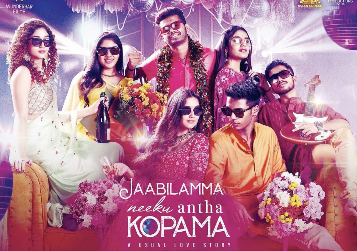 #JabilammaNeekuAnthaKopama is Fun &amp; Entertaining 😄 
This #nibbanibbi love story engages not only youth but other audience too.
<a href="/dhanushkraja/">Dhanush</a> shown his magic with this GenZ Romcom. 
But the Tamil music didn’t transform in to Telugu properly. Watch it 👍#nilavukuenmelenadikobam