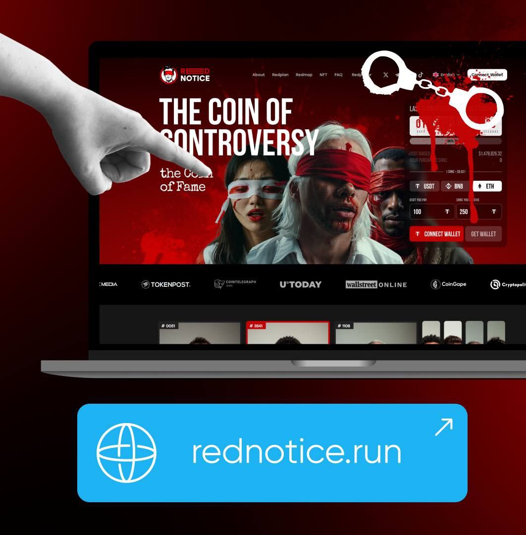 🚨 The Most Wanted Crypto is Coming! 🔴

What happens when crime meets crypto? Something bold, controversial, and impossible to ignore. Red Notice ($RNC) is turning real-world crime into blockchain history, bringing 6700 of the most wanted names onto the chain.

This isn’t just