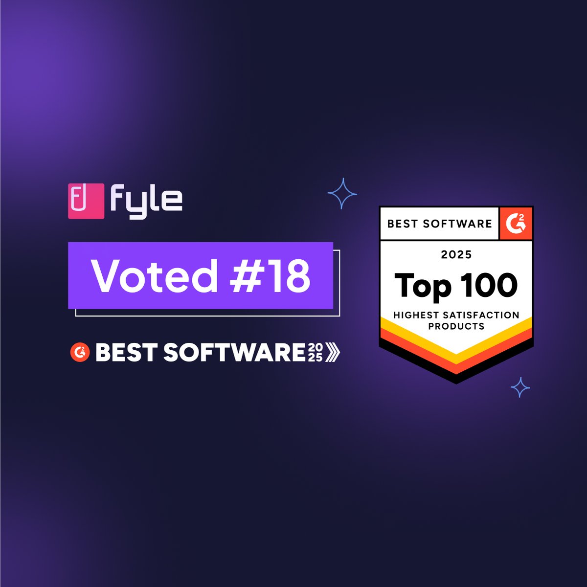 🏆 Exciting news! Fyle has been recognized in the 2025 <a href="/G2dotcom/">G2</a> Best Software Awards! 

✨ Best Accounting &amp; Finance Software
✨ Highest Satisfaction Product

This win is powered by YOU, our amazing customers &amp; community. Thank you for trusting us! 🙌
#bestsoftware2025