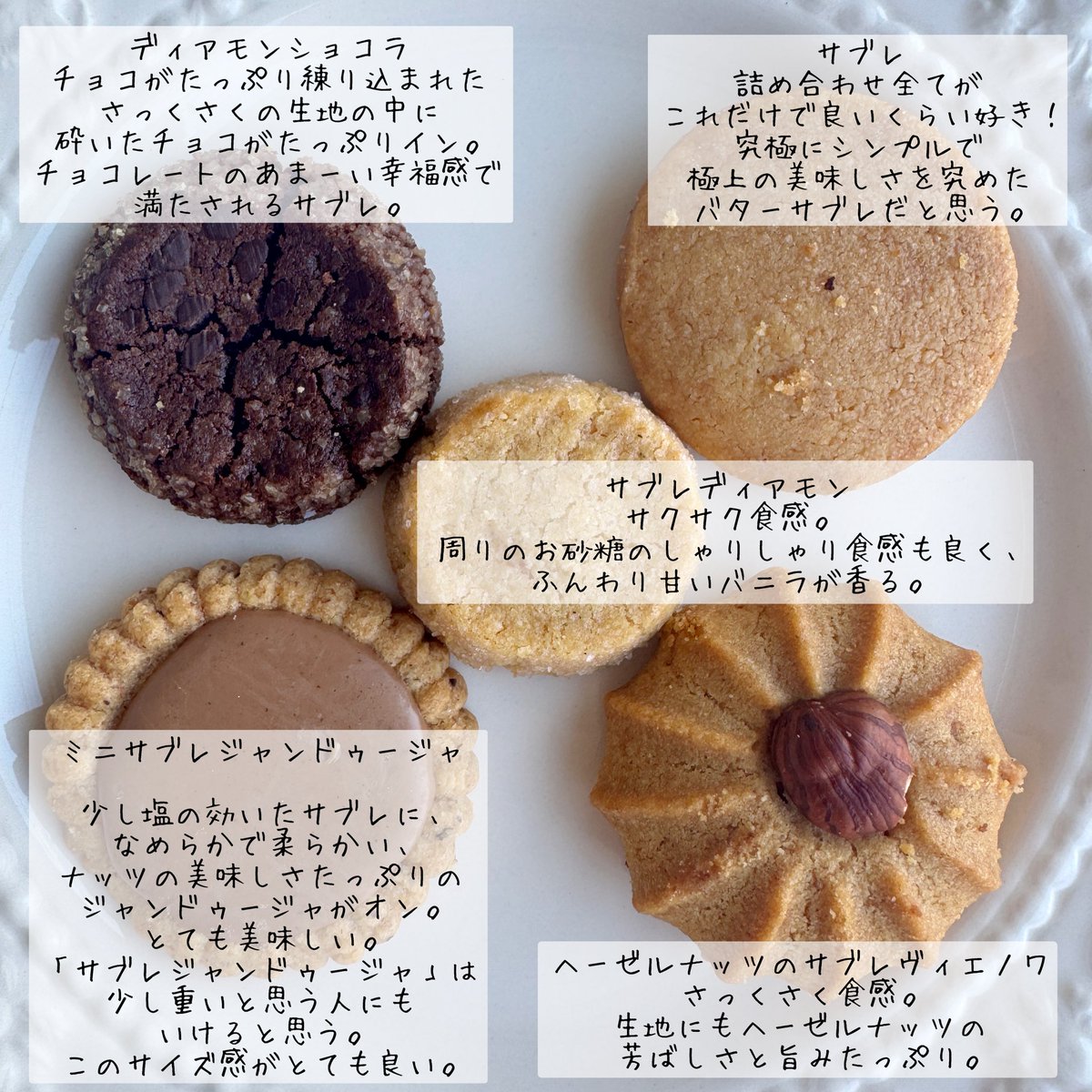 アルバンギルメ／フーセック 私が過去食べてきた“サブレ（クッキー