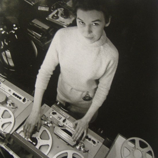 Delia Derbyshire (1937- 2001) UK  musician/composer, pioneer of electronic music, working at the BBC Radiophonic Workshop 1960s, she created the arrangement of the theme music for UK science-fiction TV series Doctor Who #WomensArt