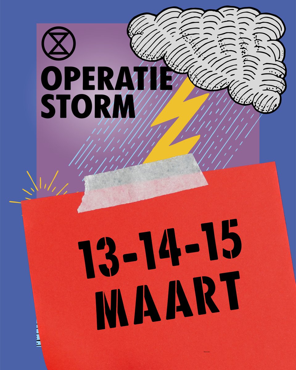 BomenBond's tweet photo. Op 13, 14 en 15 maart stellen we met #OperatieStorm op verschillende plaatsen in Nederland grote vervuilers verantwoordelijk voor de schade aan onze gezondheid, de verwoesting van natuur en het veroorzaken van de #klimaatcrisis.
Doe mee en sluit je aan: https://t.co/WRXaJQBsdT https://t.co/CPopo1kqVR