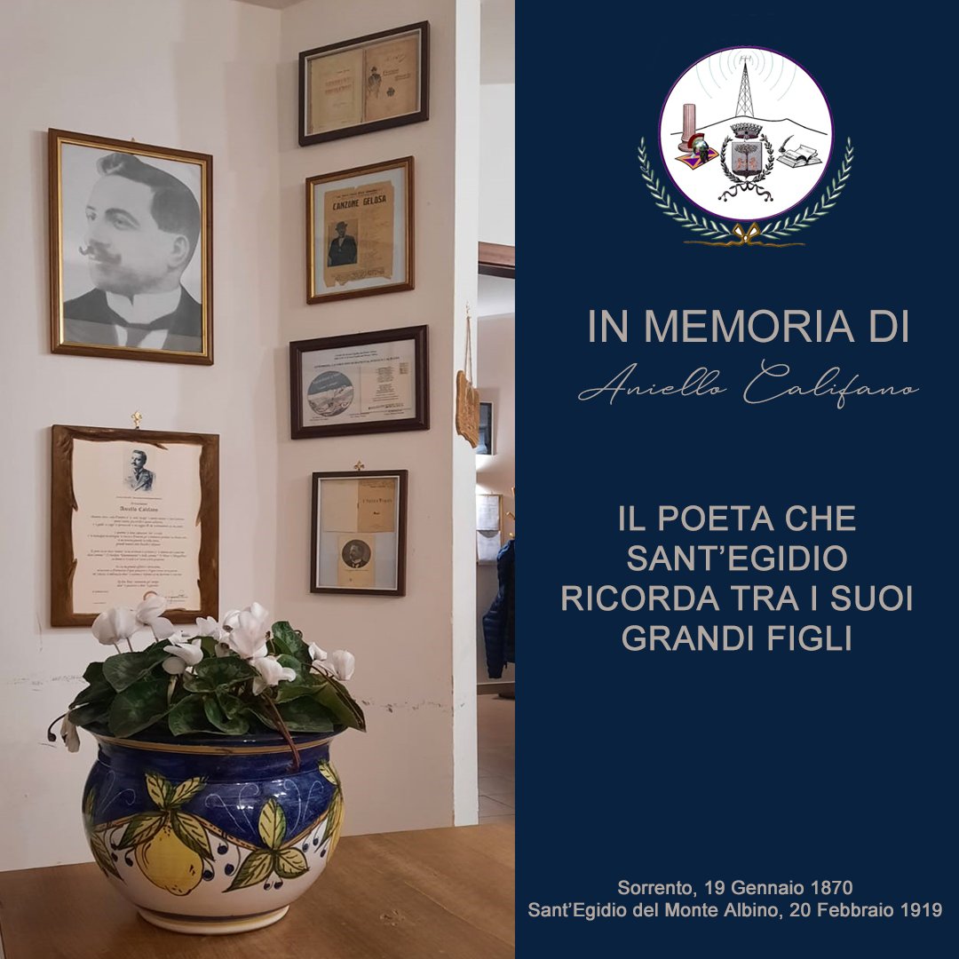 ProLocoSEgidio's tweet photo. Una figura importantissima, salvata dall'oblio, che da diversi anni è al centro di importantissime iniziative internazionali. Lo abbiamo sempre detto e ci abbiamo sempre creduto. #FondazioneAnielloCalifano https://t.co/0NUPQ5yHDr