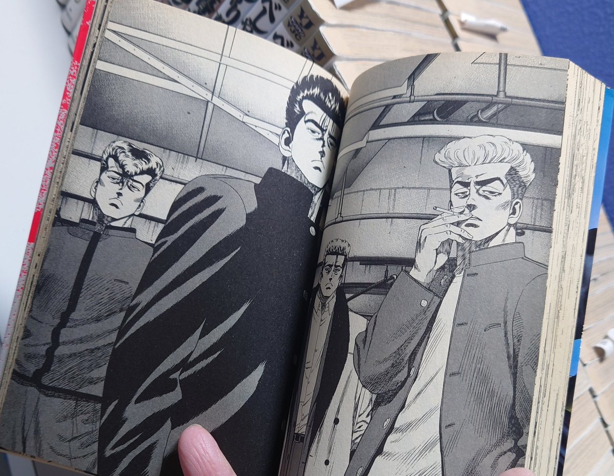 HITMANmorita's tweet photo. このカットを、葛西編で一番描きたかったシーン。と、載せようと思ったけど、どこ探してもない！
どっかに貸し出したままとかだっけ？
大事なカット紛失しました〜😭 https://t.co/VBi1M6jSzw