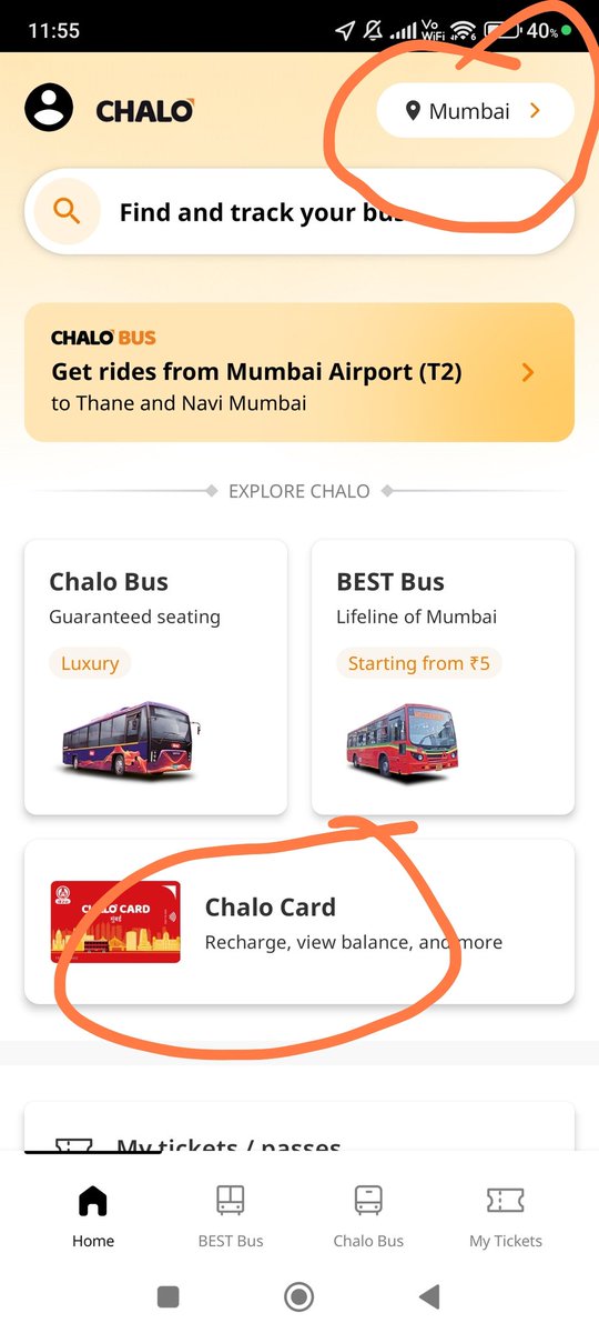 SriBatman's tweet photo. Process to update balance after phonepe recharge in Singara chennai Card. 
Check if your phone has NFC enabled; otherwise, it won’t work.

1. Open the Chalo app.

2. Change location to Mumbai.

3. Tap Refresh Balance.
4. Hold your card near/on phone.
 balance gets updated https://t.co/sGFWQcUgYk