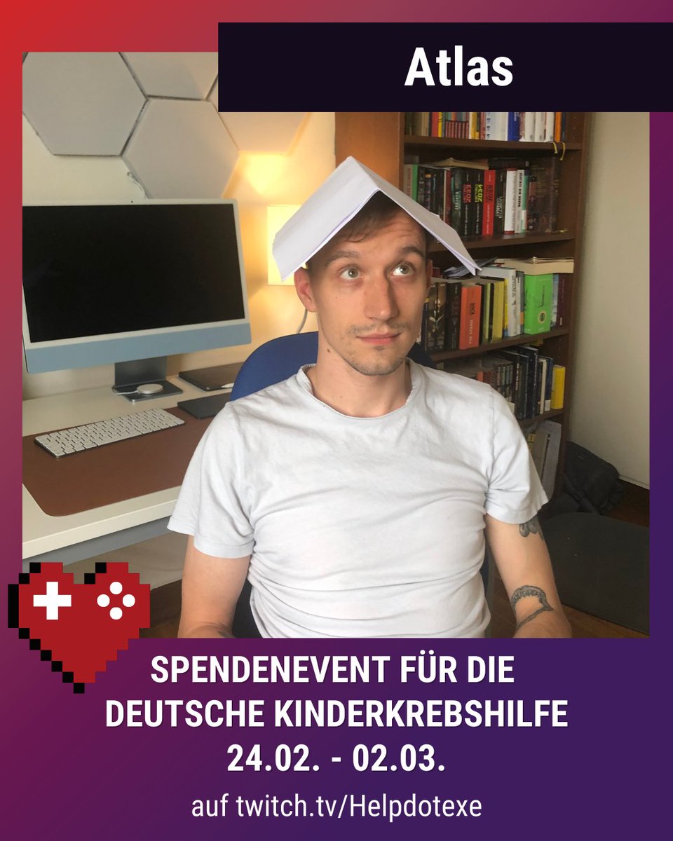 Alte Hasen kennen <a href="/ge_cloud/">Atlas</a> aus den Vorjahren aus dem <a href="/thinkpaeckchen/">Thinkpaeckchen</a>  Debattle als Judge.

📅 Fr, 28.02.| 20-22 Uhr – #Thinkpaeckchen Debattle 
📅 Sa 01.03. | 04-06 Uhr– #Starcraft 2
📅 Sa, 01.03. | 12-13 Uhr – #Lustiger #Mittagstalk
📅 So, 02.03. | 10-12 Uhr – #Direct #Strike