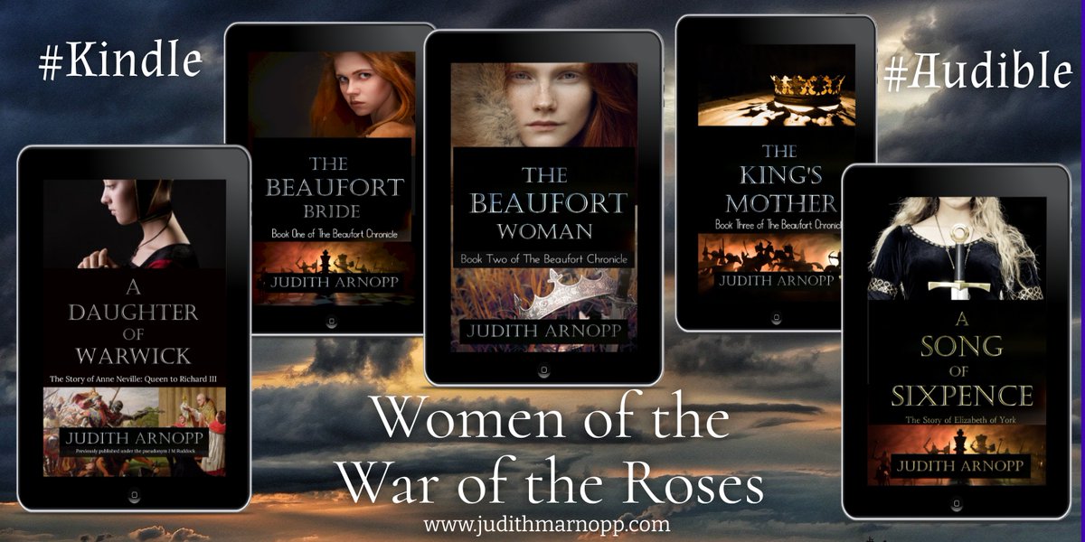 Ever wondered about the role of women in the war of the roses? 

Margaret Beaufort, Anne Neville, Elizabeth of York  - Marguerite of Anjou coming soon!

author.to/juditharnoppbo…

#HistoricalFiction #Bosworth
#wotr #medieval #RichardIII