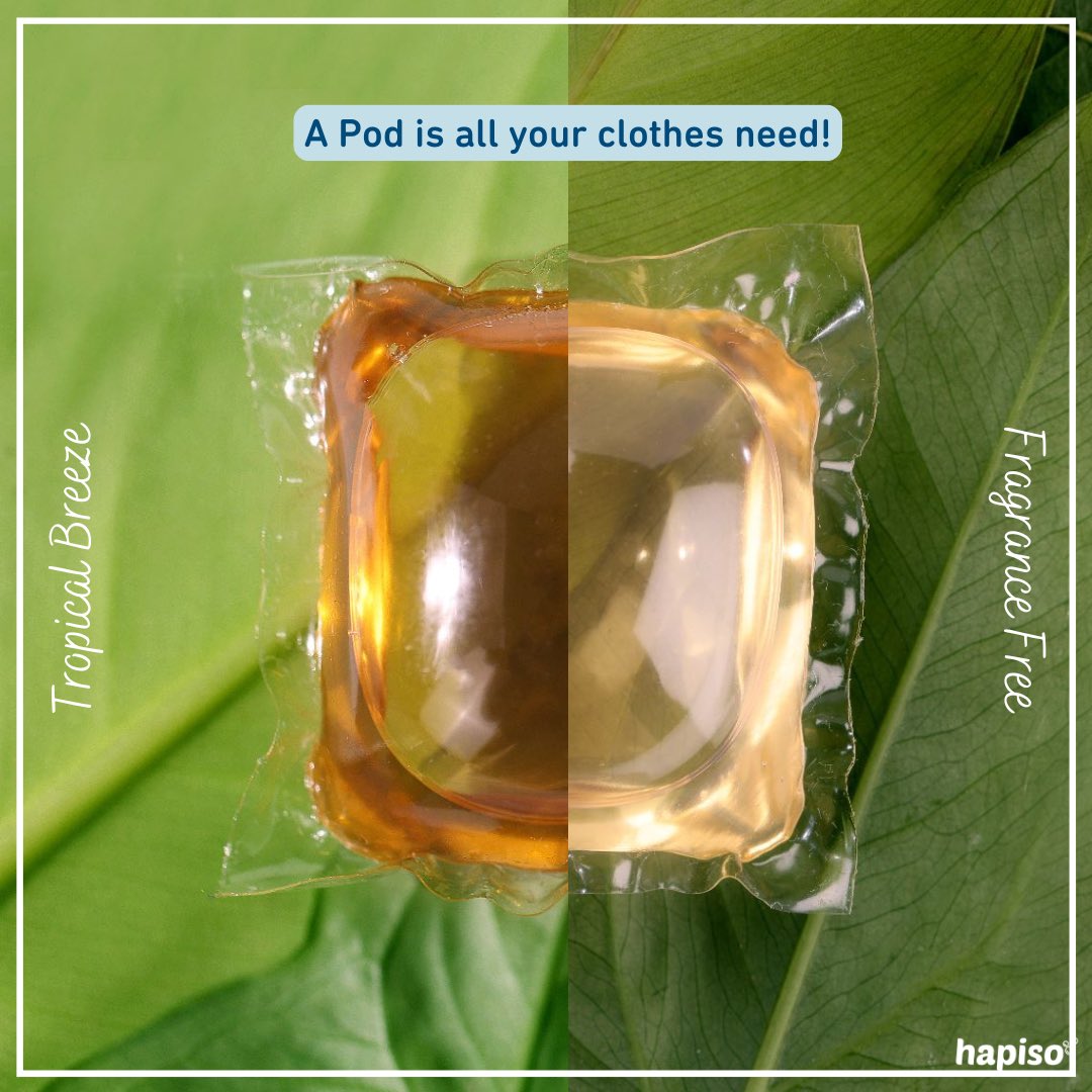 HapisoIn's tweet photo. ✨Available in 3 fragrances! #Onepodatatime

🛍 Shop 5-in-1 Hapiso Laundry Pods now.

[#Hapiso #JustOneHapiso laundry detergent, laundry solutions, Laundry pods, Laundry tips, Laundry Hacks, Multipurpose detergent, Laundry innovation, Versatile detergent, laundry day] https://t.co/zMjc0pJOuF
