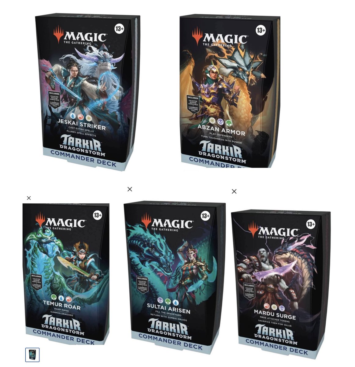 DCelmer2's tweet photo. Tarkir Dragonstorm Commander Decks

#tarkir #dragonstorm #mtg #mtgtarkir #magicthegathering #commanderdeck https://t.co/9YH5xW3thY