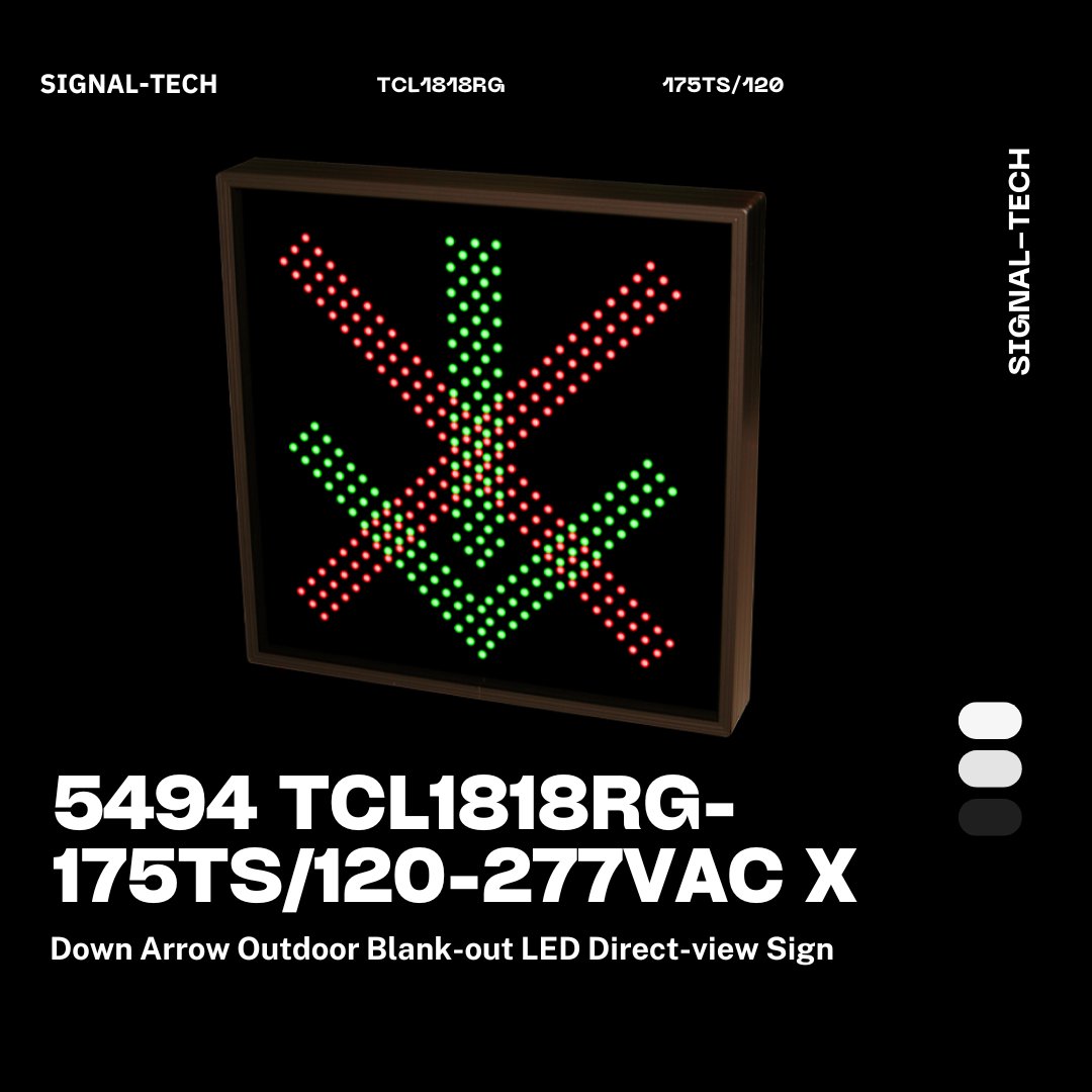 selectumstore's tweet image. 💡 Visible &amp;amp; Clear Outdoor LED Signage! Super bright LEDs, a waterproof aluminum frame, and simple wall mounting are highlights of the Signal-Tech TCL1818RG-175TS. Ideal for facility and traffic management! 🚦 23.75% off now! #TrafficSolutions #SignalTech #LEDSignage