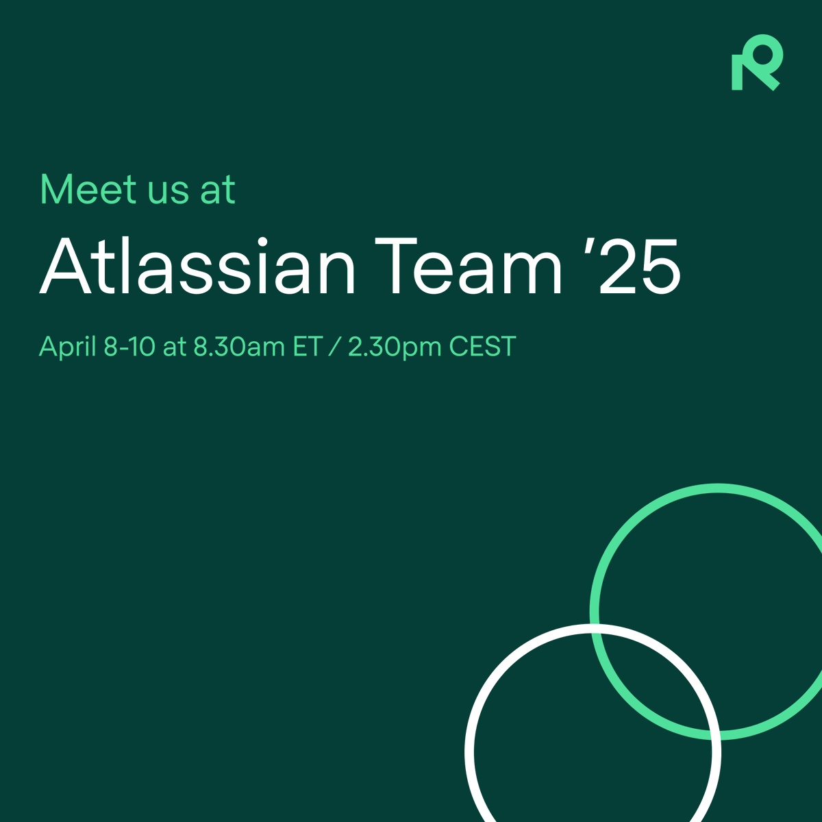 From April 8-10, we can’t wait to talk with you about building uniquely personalized, intuitive #Confluence and #JSM experiences. ✨

Meet us at <a href="/Atlassian/">Atlassian</a> Team '25 and let's make it a great one. 🙌

#AtlassianTeam25 #Atlassian #Confluence #JSM #RefinedSoftware