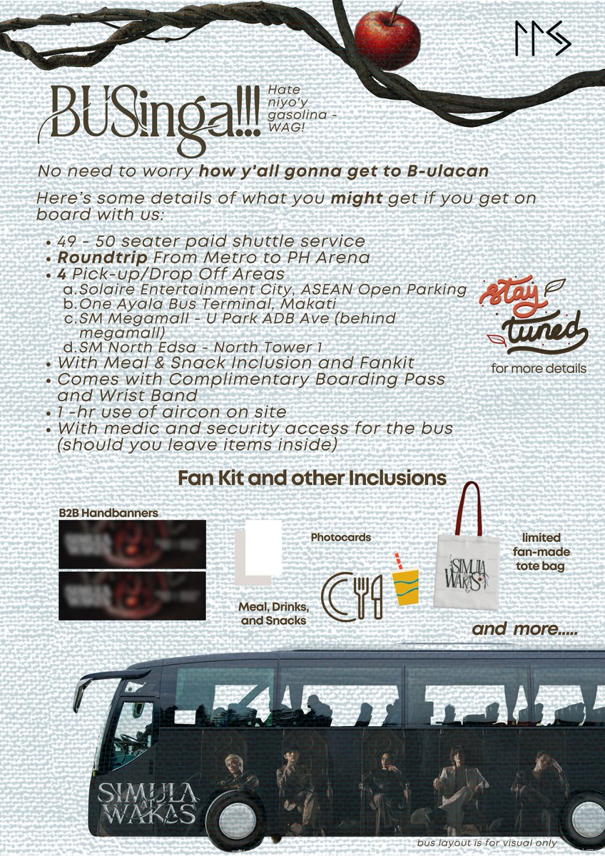 ttgforsb19's tweet photo. Seatbelts on! We're hittin' the road, A'TIN! 🚎🚎

#BUSinga: FAQ about this project. 

Sa byaheng patungo sa wakas, lingunin natin kung saan nag-Simula

[Unang Gunita: Bazinga - a single from the first part of this trilogy: Pagsibol. The first Filipino act to top the Billboard Hot Trending Song Chart]

We'll be releasing more details soon, so stay tuned! 💫

#SB19 #SimulaAtWakas 
#SaWWorldTourKickoff 
#SB19DAM