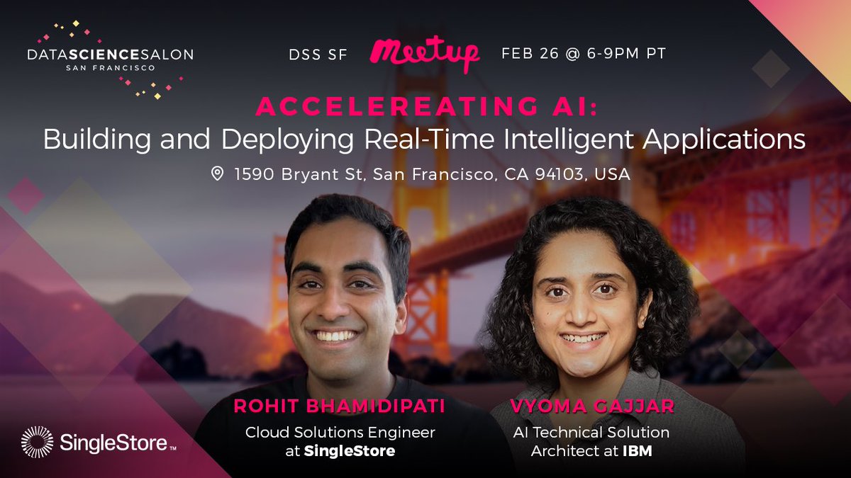 Anna Anisin (@annaontheweb) on Twitter photo ๐ ๐ฒ๐ฒ๐๐๐ฝ ๐ก๐๐ซ๐ง ๐ช๐๐๐! lu.ma/tapeoain
<a href="/DataSciSalon/">Data Science Salon</a> Bay Area fam join us for a conversation about modern #AI apps and infrastructure tech that are shaping the future of real-time intelligent systems.
๐๐ด๐ฒ๐ป๐ฑ๐ฎ:
๐ธ 6:00pm - 7:00pm - Networking
๐ธ 7:00pm - ๐ ๐ฒ๐ฒ๐๐๐ฝ ๐ก๐๐ซ๐ง ๐ช๐๐๐! lu.ma/tapeoain
<a href="/DataSciSalon/">Data Science Salon</a> Bay Area fam join us for a conversation about modern #AI apps and infrastructure tech that are shaping the future of real-time intelligent systems.
๐๐ด๐ฒ๐ป๐ฑ๐ฎ:
๐ธ 6:00pm - 7:00pm - Networking
๐ธ 7:00pm -