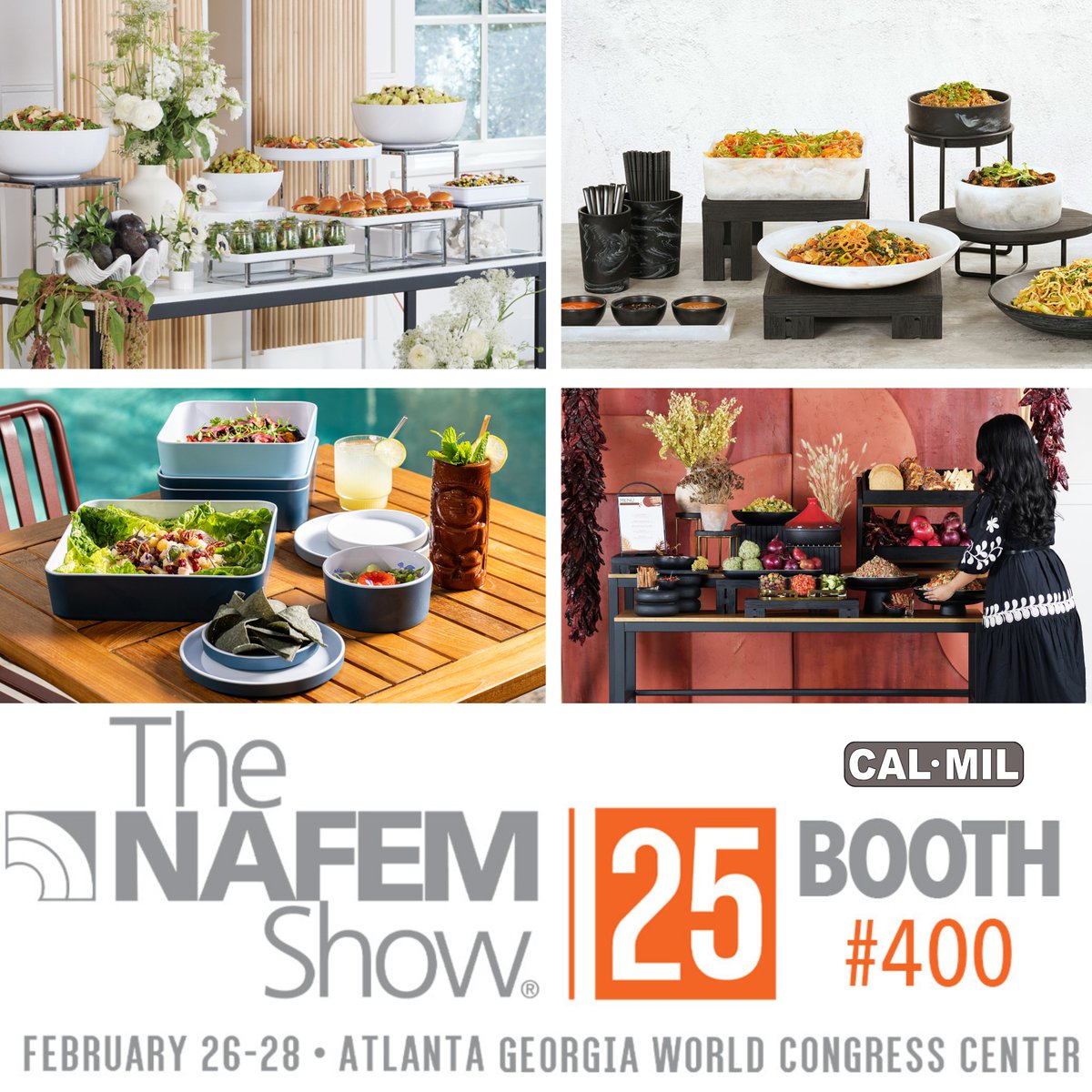 We can't wait to see your reaction when you see our new collections in person - booth 400 at <a href="/TheNAFEMShow/">The NAFEM Show</a>🎉 #presentationupgraded #calmil