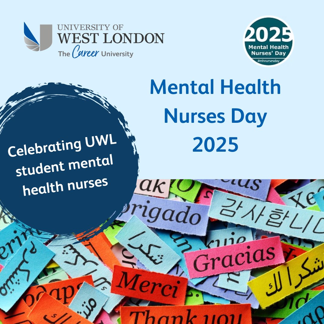💙Mental Health Nurses are there for us in our most vulnerable moments with compassion and support. Thank you to our Mental Health Nursing students and alumni for all that you do.

👉Study mental health nursing at UWL:uwl.ac.uk/course/undergr…