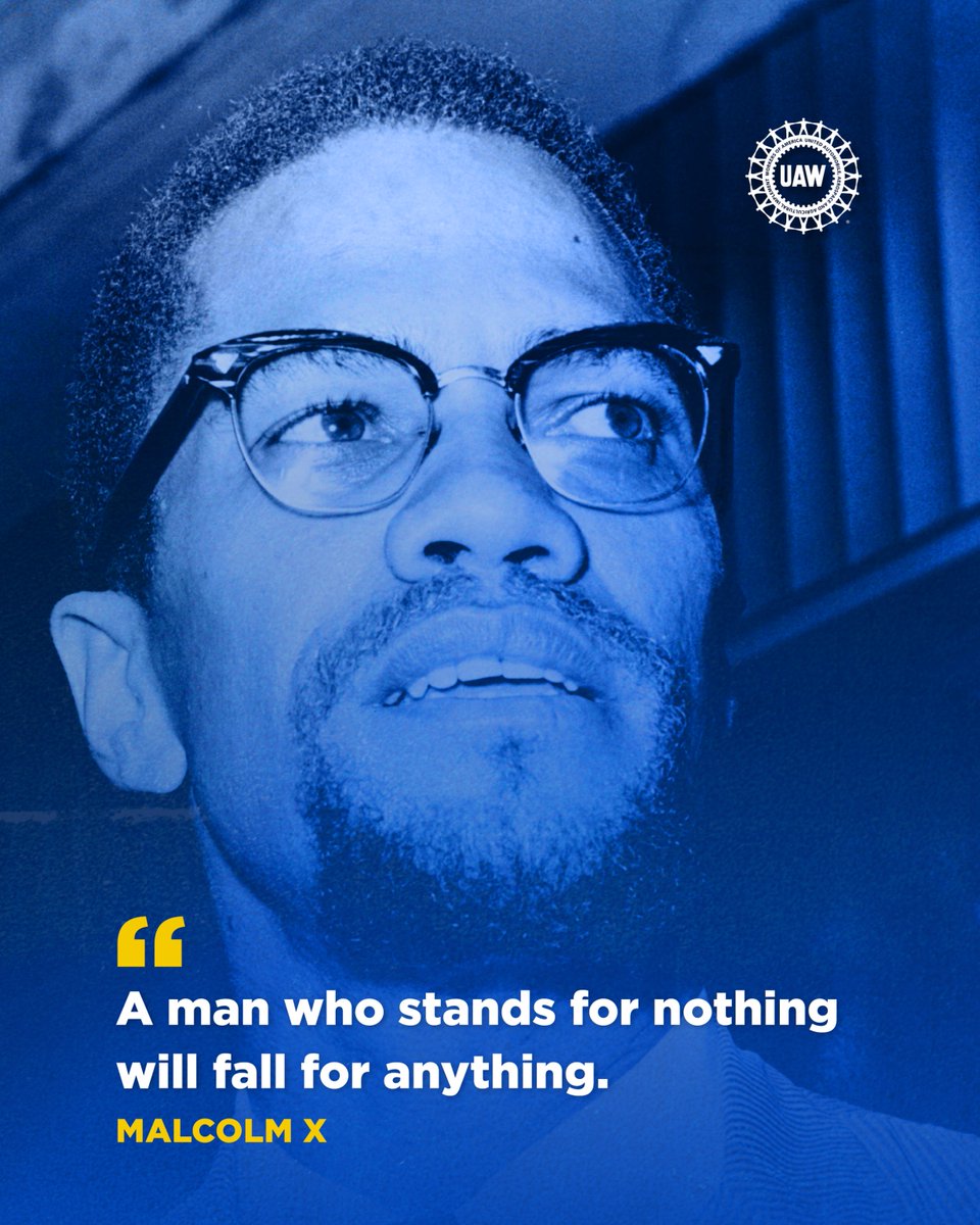 "A man who stands for nothing will fall for anything." -- Malcolm X. #BlackHistoryMonth