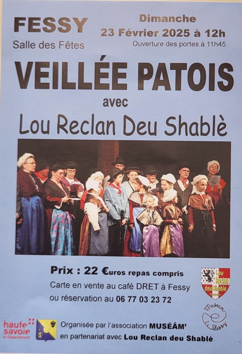 Vous souhaitez visiter une pièce de théâtre en #savoyard ? Alors c'est le bon plan culturel du week-end :