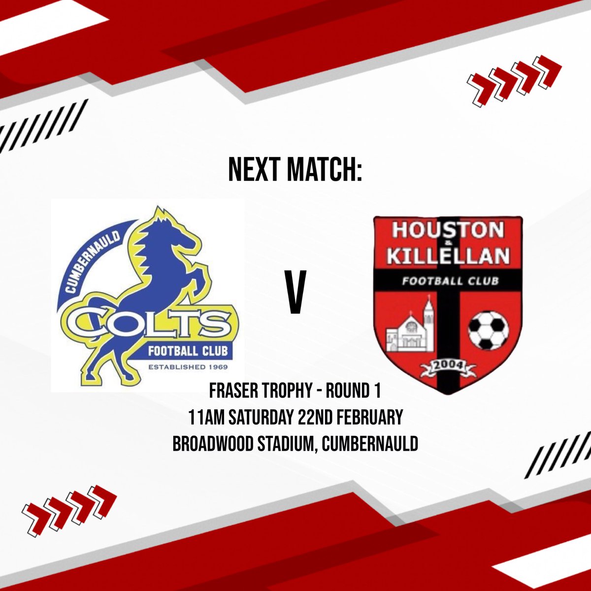 Cup action for us tomorrow as we travel to Broadwood to take on <a href="/CumbernauldCt/">Cumbernauld Colts CT</a> in the first round of the Fraser trophy ⚽️