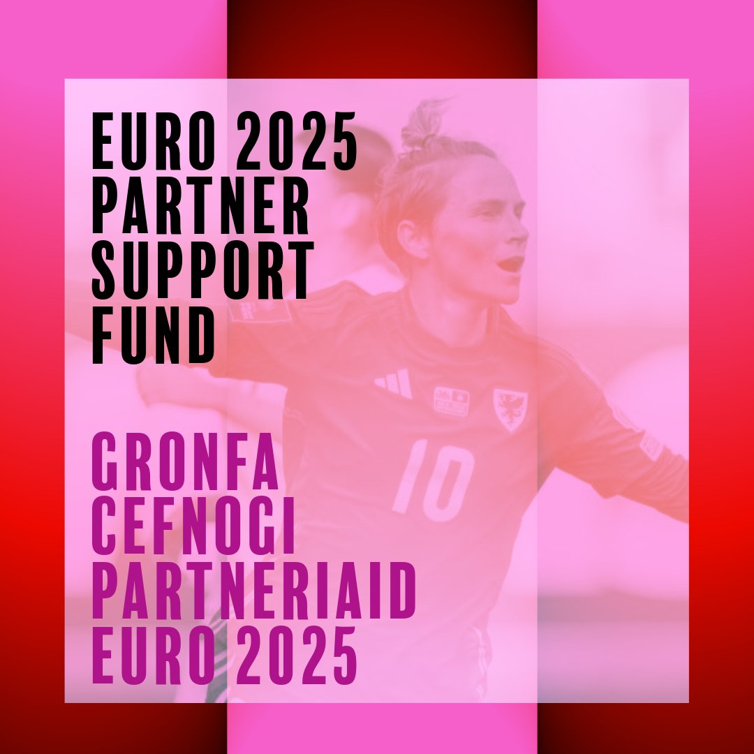 🚨 £1m fund launched to celebrate Wales Women at #EURO2025! 🚨

Yn agored i brosiectau diwylliant, y celfyddydau, chwaraeon a'r cyfryngau i nodi'r foment hanesyddol hon.

Expressions of interest by 7 March.

🔗 llyw.cymru/cronfa-gwerth-…
🔗gov.wales/1-million-fund… #TogetherStronger