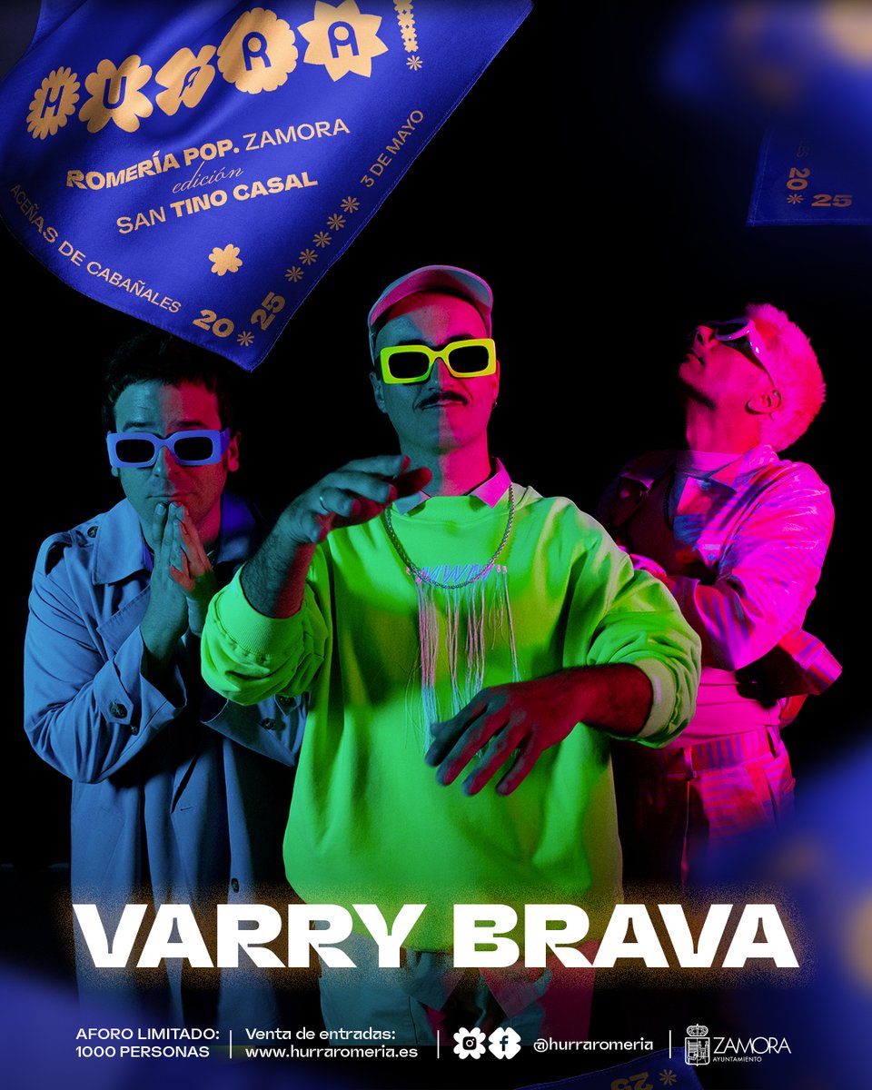 Tenemos santo, 
tenemos fecha y tenemos primera confirmación, 
¡pues tenemos romería! Hip, hip, Hurra!

<a href="/varrybrava/">Varry Brava</a> estará en #Hurra2025 el 3 de mayo, ¿te vienes?

👉Entradas a la venta en hurraromeria.es