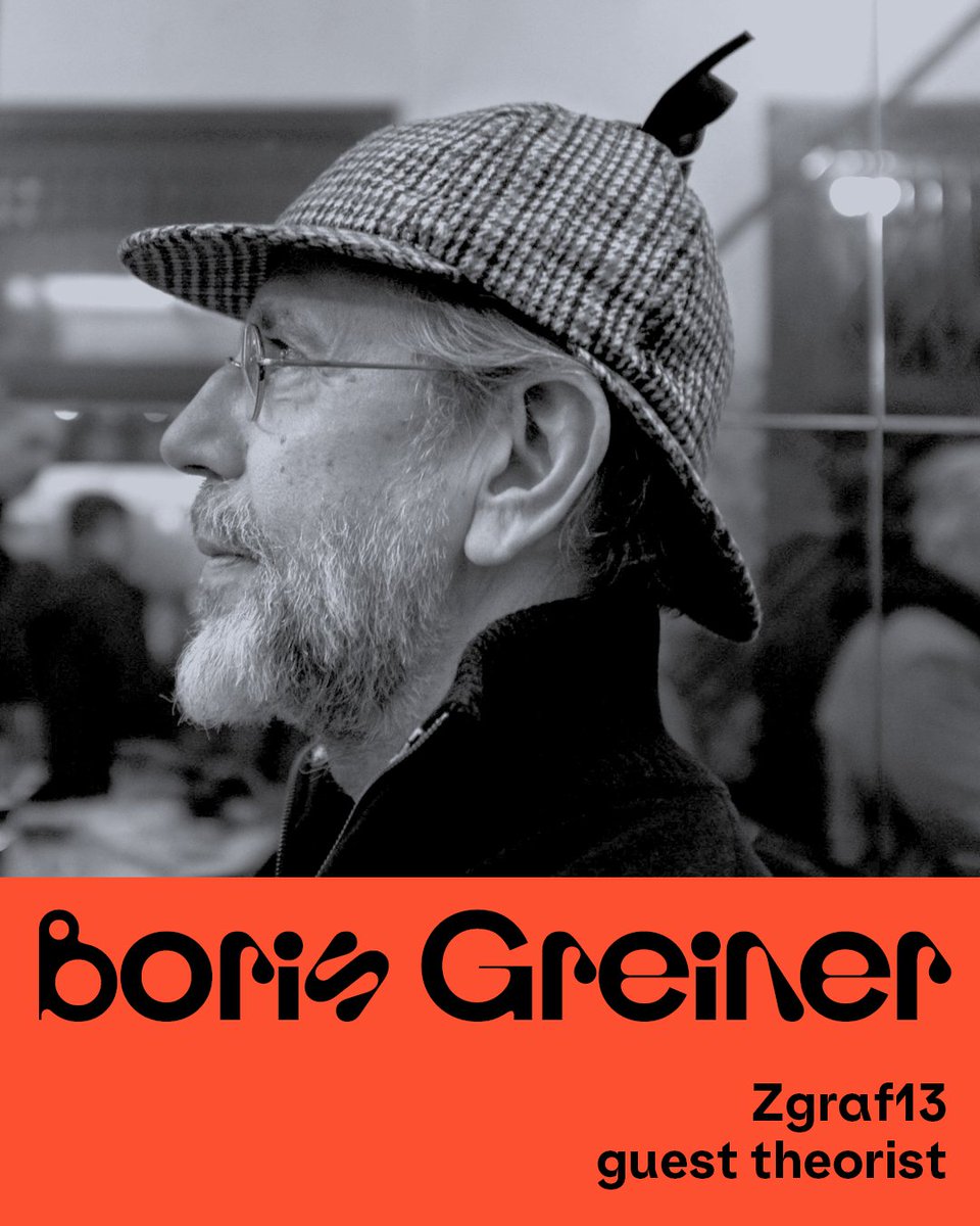 [MEET THE THEORISTS] 
Boris Greiner
Read Boris Greiner's text "Theories of Pleasure" in the link below: zgraf.hr/en/zgraf-13/bo…

#ZGRAFridays #ZGRAFthe13th #Zgraf13 #50yearsofzgraf