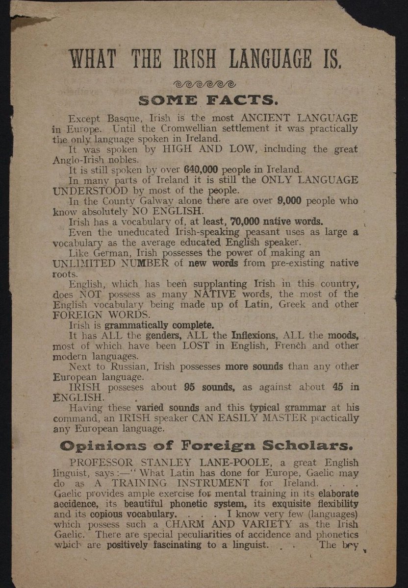 Lá idirnáisiúnta na máthairtheanga é inniu, seo alt ó thréimhse Athbheochan na Gaeilge mar gheall ar ár máthairtheanga féin.