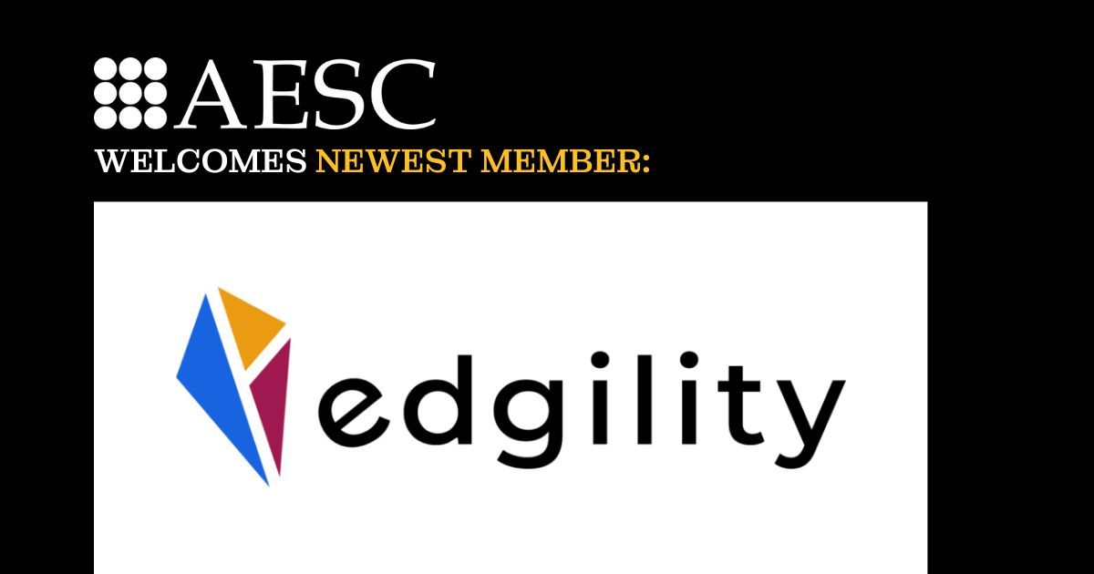 Please join us in welcoming AESC's newest member Edgility! Read the full press release: buff.ly/41o5pqz