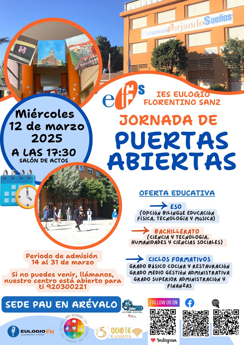 ⏰ Jornada de puertas abiertas ‼️