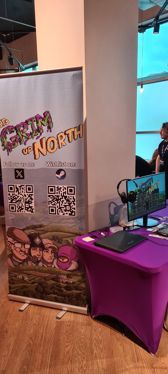 We are set up and ready to go here at Debug's exhibition. Looking forward to playing everyone's games and the award ceremony later!