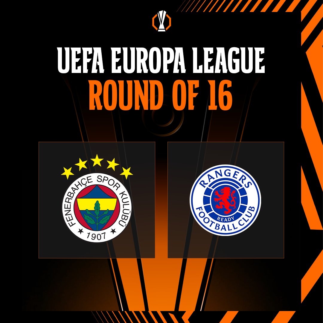 UEFA Avrupa Ligi Son 16 Turu’ndaki rakibimiz Rangers oldu!

İlk maçı 6 Mart Perşembe günü sahamızda, rövanşı ise 13 Mart Perşembe günü deplasmanda oynayacağız.