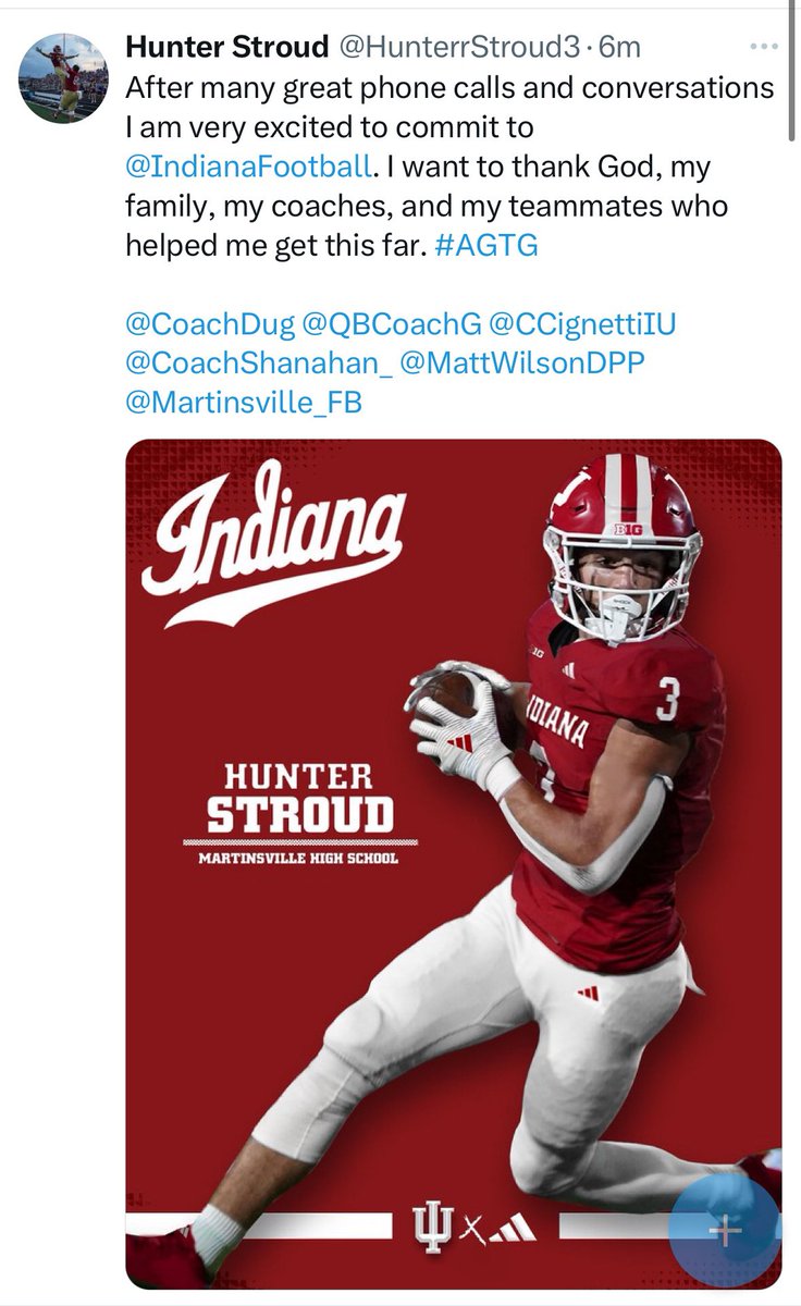 Congratulations Hunter Stroud!  <a href="/MSDMartinsville/">MSD of Martinsville</a> <a href="/BellCatMHS/">Jeff Bell</a> <a href="/ArtesiansUnited/">SUZIE LIPPS</a> <a href="/ericbowlen/">Eric Bowlen</a>