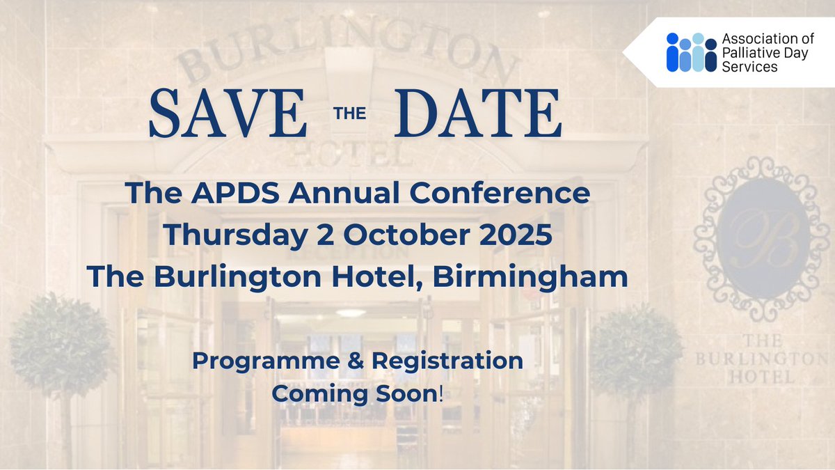 SAVE THE DATE
The APDS Annual Conference
Thursday 2 October 2025
The Burlington Hotel, Birmingham

More details coming soon!
