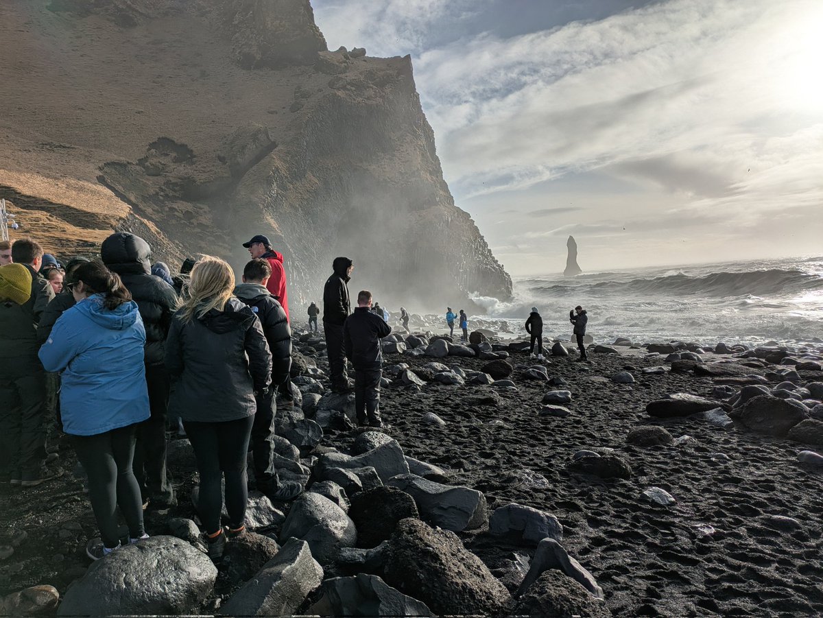 Waterfalls and Beach - Geography Rivers and Coastal erosion. #Iceland <a href="/SCDSchool/">St Clement Danes</a>
