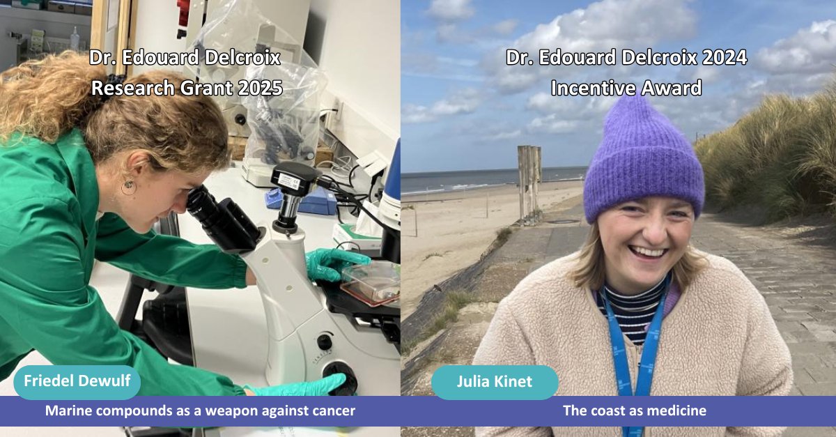 🏆 Exciting news about the Dr. Edouard Delcroix Awards! Friedel Dewulf (<a href="/ugent/">UGent</a> – BGRL) has won the €10,000 Research Grant 2025. 🔬Julia Kinet (VLIZ &amp; UGent) has received the €2,500 Incentive Award 2024.  🏖️These studies bring us closer to understanding the sea’s role in human