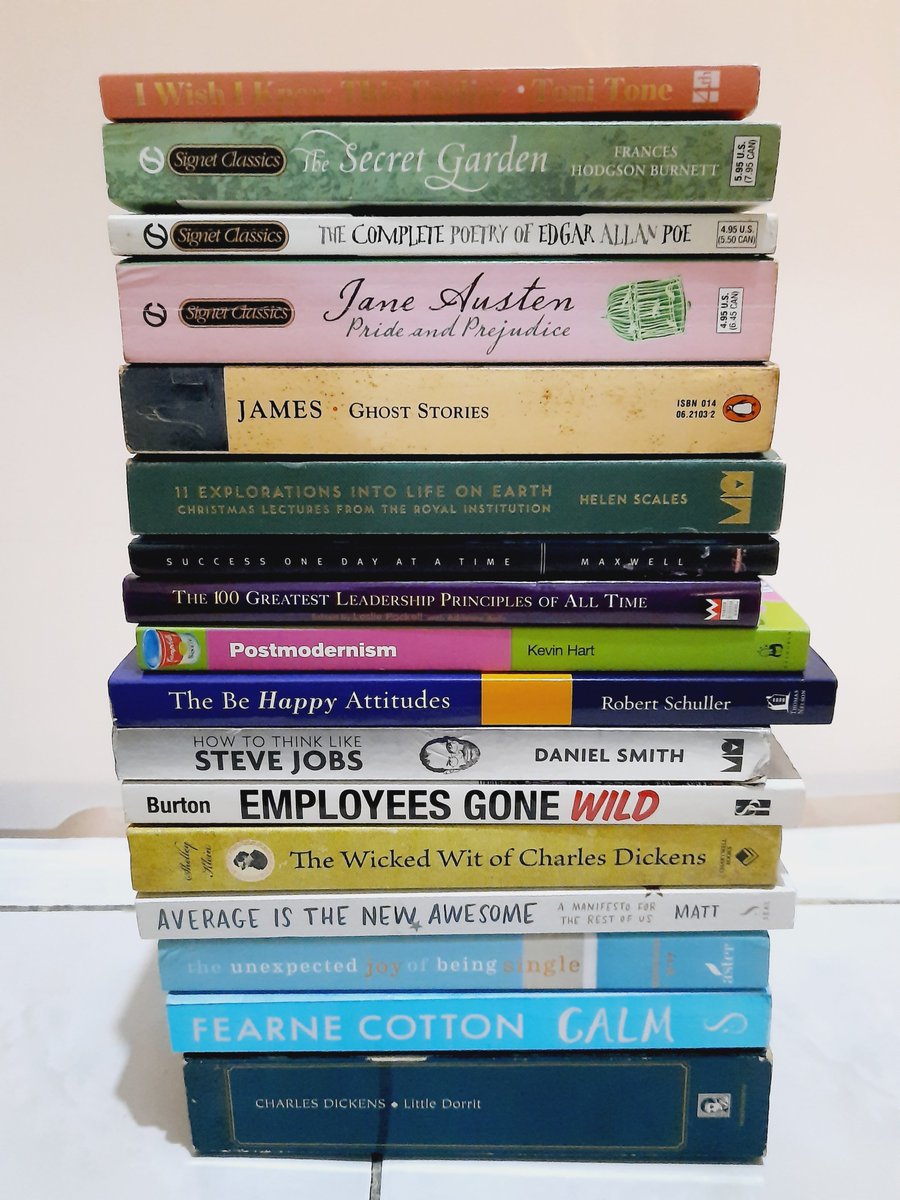 mhdiskdr's tweet image. hello, please help RT
aku mau menjual buku2 koleksiku. semua buku dijamin ori dan kondisinya masih bagus2. kalau ada yg tertarik atau mau tanya2 bisa dm atau reply aku ya for more details. pengiriman dari tangerang. thank you.