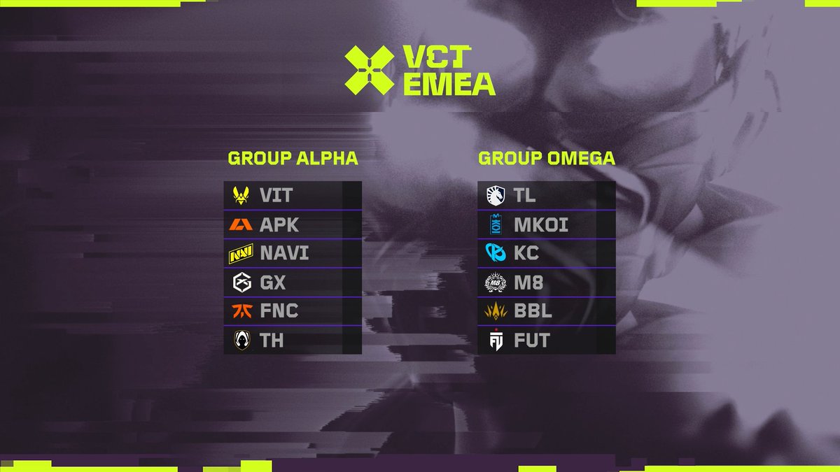 The #VCTEMEA Stage 1 Draw!