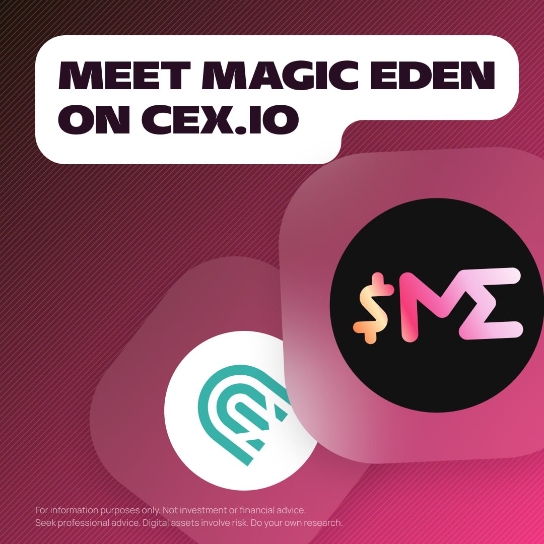 cex_io's tweet image. 💥 Magic Eden's $ME token has joined CEX•IO!
❓ Did you know Magic Eden isn't just NFTs anymore? They're going multi-chain, providing access to other digital assets across various blockchains, including Bitcoin, Ethereum, and others.
🤌 In essence, Magic Eden is transitioning…