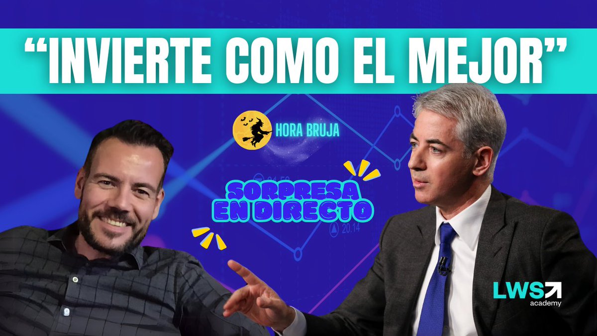 LocosWallStreet's tweet photo. ESTA TARDE...
LA HORA BRUJA 🔮Con @AcrataOpciones
Manu Rujano.
⏰ 20:00 h
🎁 Con una SUPER SORPRESA para los que estén viendo el programa en DIRECTO. 🤩
No te lo pierdas 🚀
#HoraBruja #ProgramaEnVivo https://t.co/iQd62iZgOA