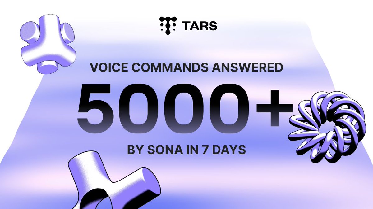 Sona has processed 5,000+ voice commands in just 7 days, accelerating the shift toward voice-first interaction on Solana Mobile. 🟣  

From seamless app navigation to hands-free crypto interactions, Sona is proving that intuitive, frictionless control is the future of on-chain