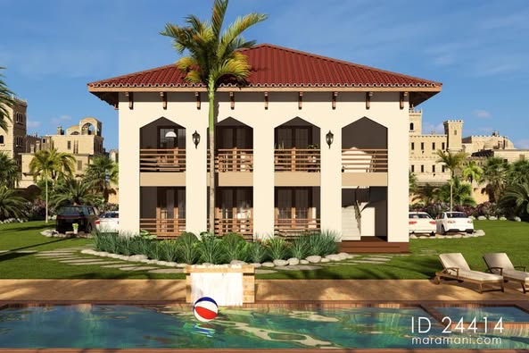 🏡 Elegant 4-Bedroom, 2-Story Home
 ▪️Two Living Areas 🛋️
 ▪️Two Kitchens 🍳
 ▪️Four En-Suite Bedrooms 🛏️
▪️Two Verandas ☀️
▪️312.5 sqm
 ▪️Message us for more details 😊
#dreamhome #familyhome #modernarchitecture