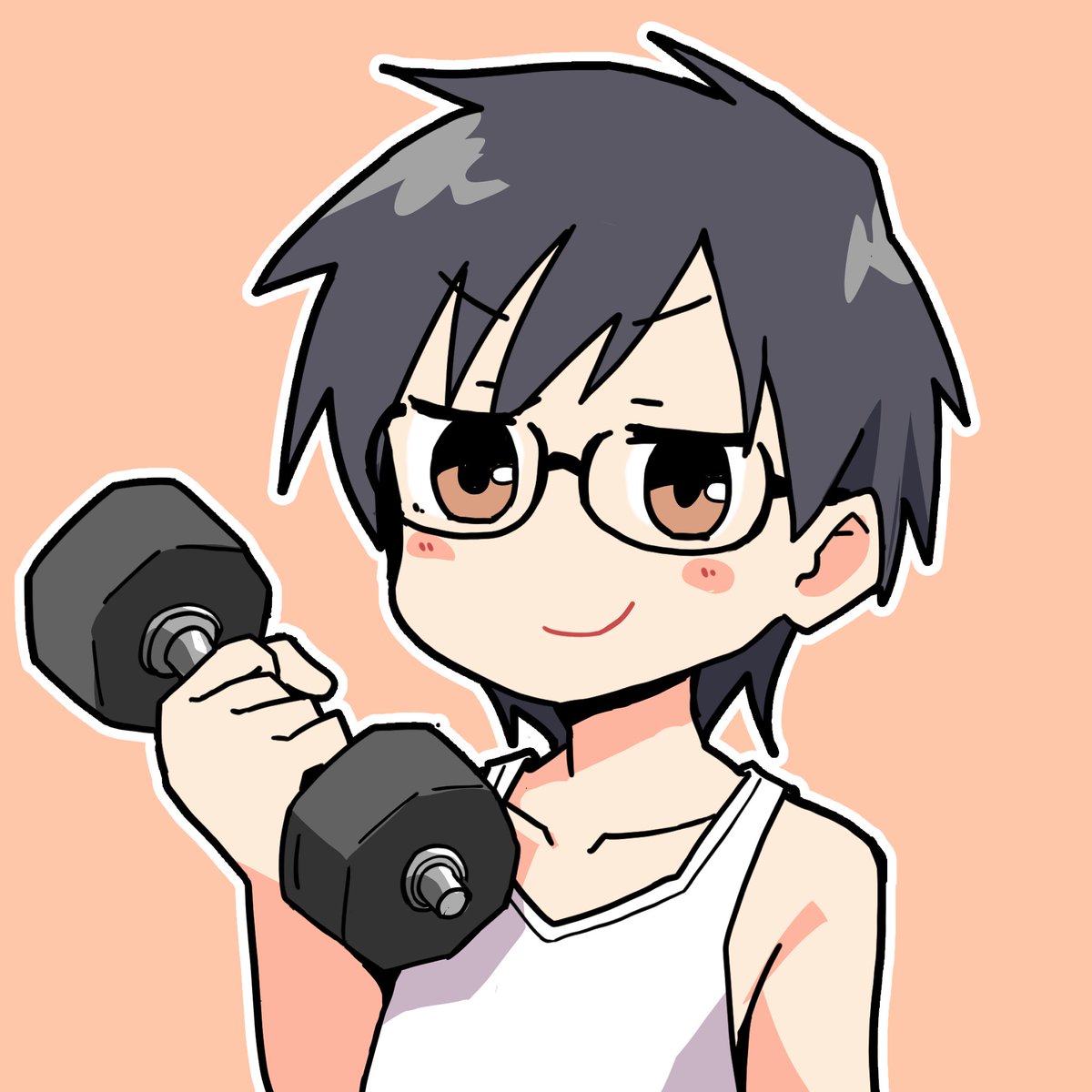 「Skeb納品! タンクトップ中本さんのアイコンを描かせていただきました! twi」|ナモーのイラスト